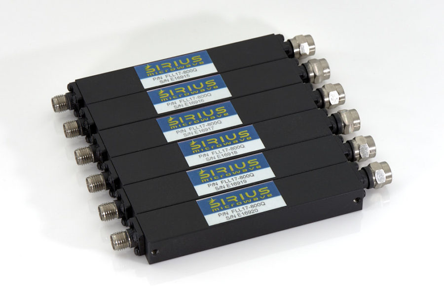 customer-specific Low Pass filter from Sirius Microwave from Estonia with a frequency of 800 MHz. mirosys gmbh from germany supplies customers in Germany, Austria and Switzerland Variety of Low Pass Filters from 10 kHz to 20 GHz Chebyshev, Elliptic or Linear Phase Low Insertion Loss 3 dB Corner Frequencies from 10 kHz to 5 GHz Stopbands up to 20 x Cut-Off Frequency Optional Group Delay Equalization High Power Small Size Wide Stopband High Selectivity Commercial and Military Standards